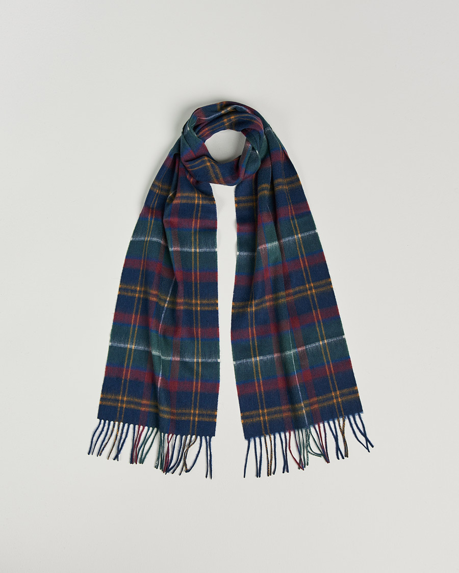 Herre | Barbour Lifestyle Lambswool/Cashmere New Check Tartan Sage Tartan | Barbour Lifestyle | Lambswool/Cashmere New Check Tartan Sage Tartan
