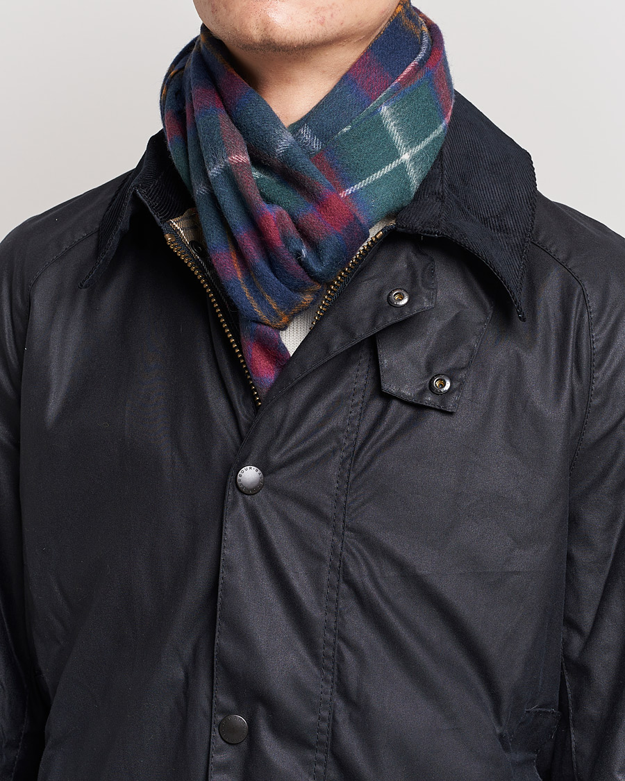Herre | Barbour Lifestyle Lambswool/Cashmere New Check Tartan Sage Tartan | Barbour Lifestyle | Lambswool/Cashmere New Check Tartan Sage Tartan