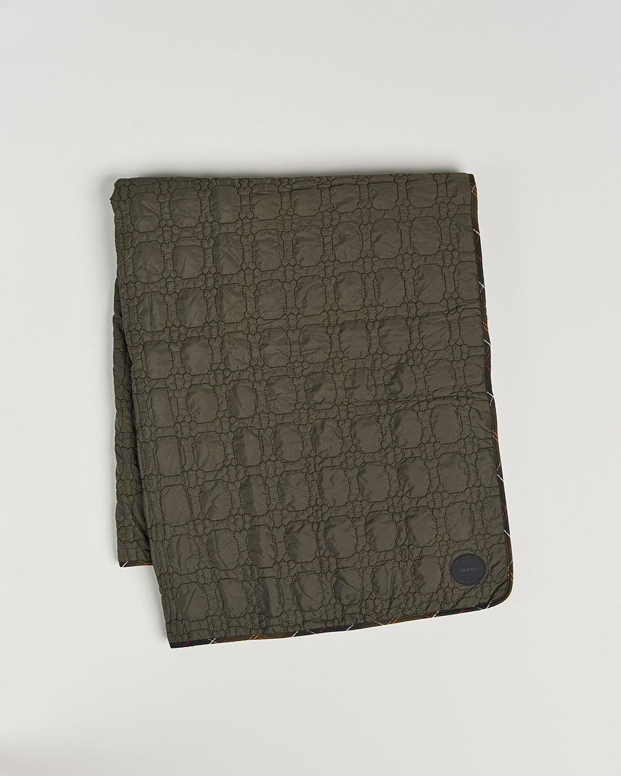 Herre | Barbour Lifestyle Dogbone Quilted Blanket Olive | Barbour Lifestyle | Dogbone Quilted Blanket Olive