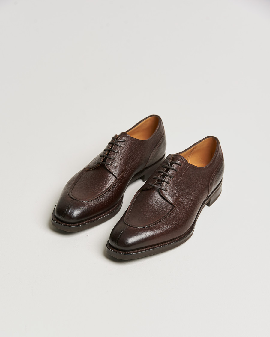 Herre | Best of British | Edward Green | Dover Split Toe Derby Dark Brown London Grain