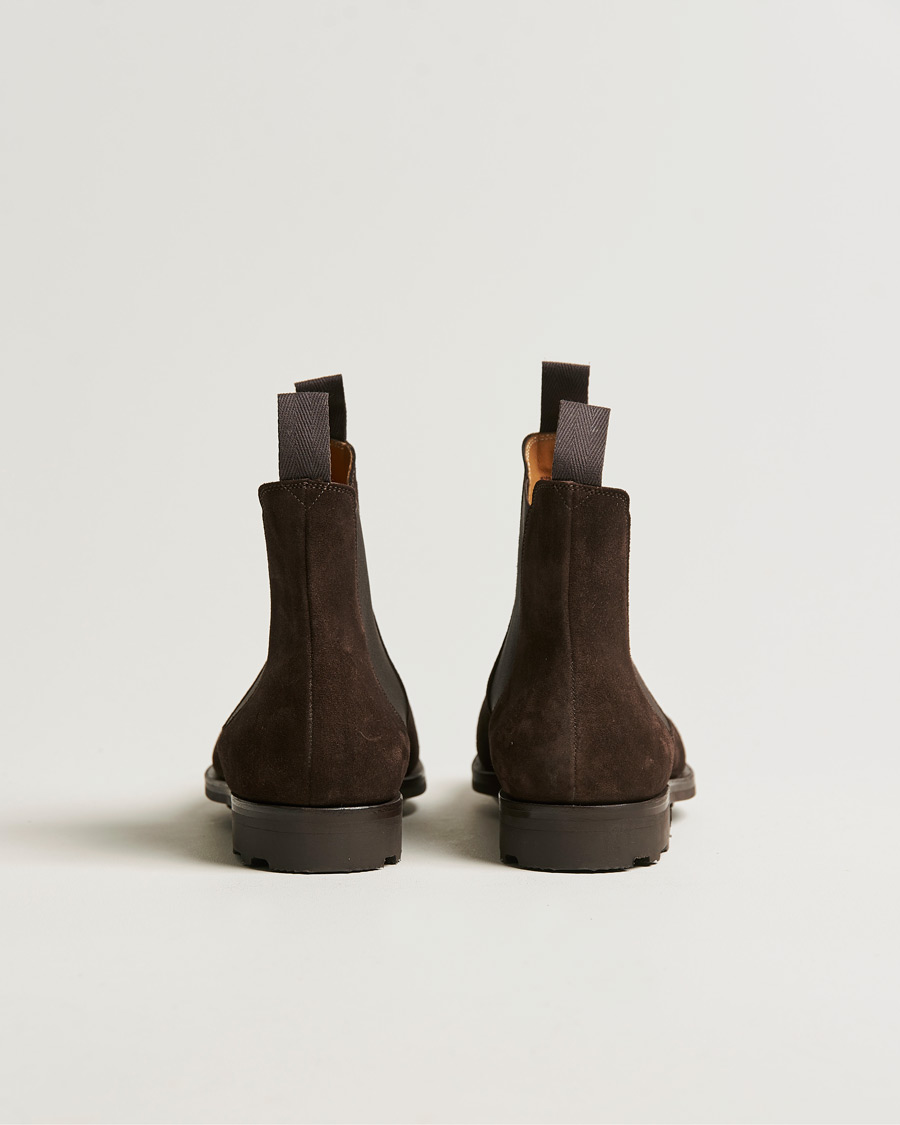 Herre | Edward Green Newmarket Suede Chelsea Boot Espresso | Edward Green | Newmarket Suede Chelsea Boot Espresso
