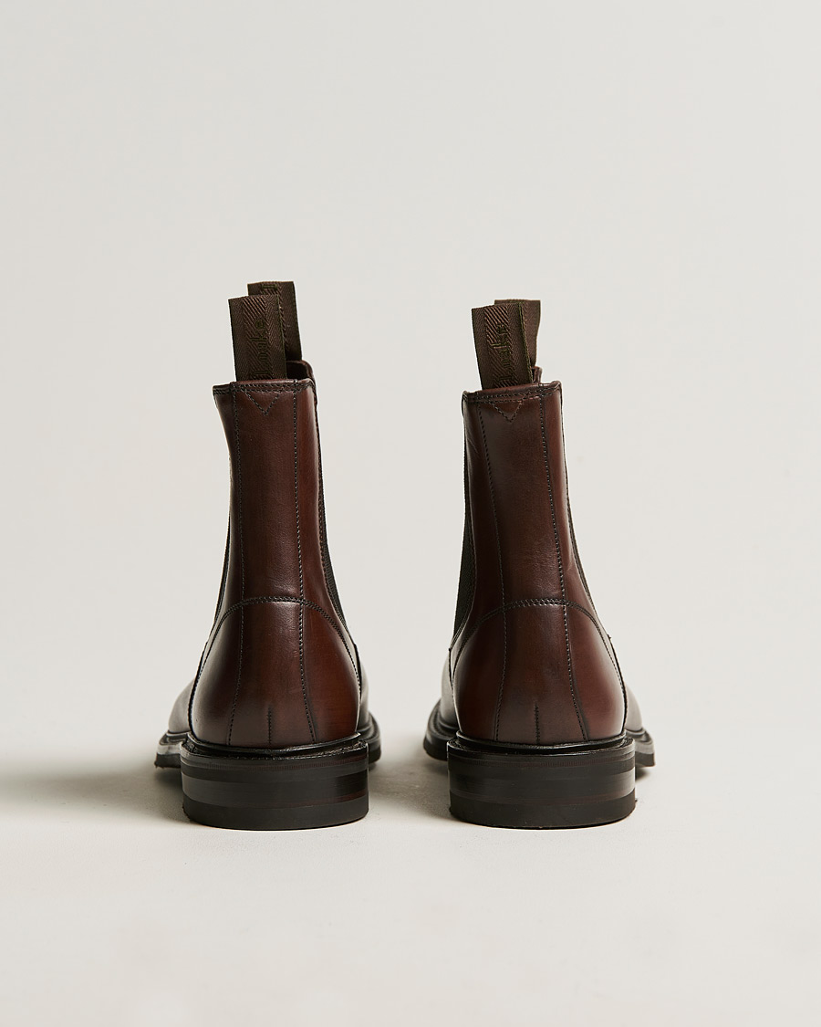 Herre | Loake 1880 Dingley Waxed Leather Chelsea Boot Dark Brown | Loake 1880 | Dingley Waxed Leather Chelsea Boot Dark Brown
