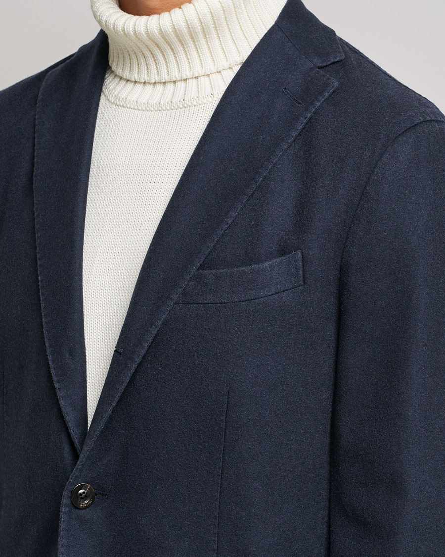 Herre | Dressjakker | Boglioli | K Jacket Garment Dyed Cashmere Blazer Dark Blue