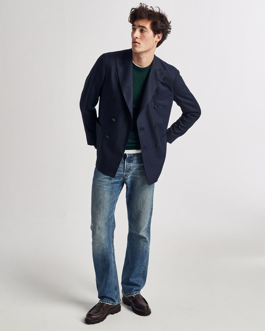Herre | Dressjakker | Boglioli | K Jacket Double Breasted Blazer Navy