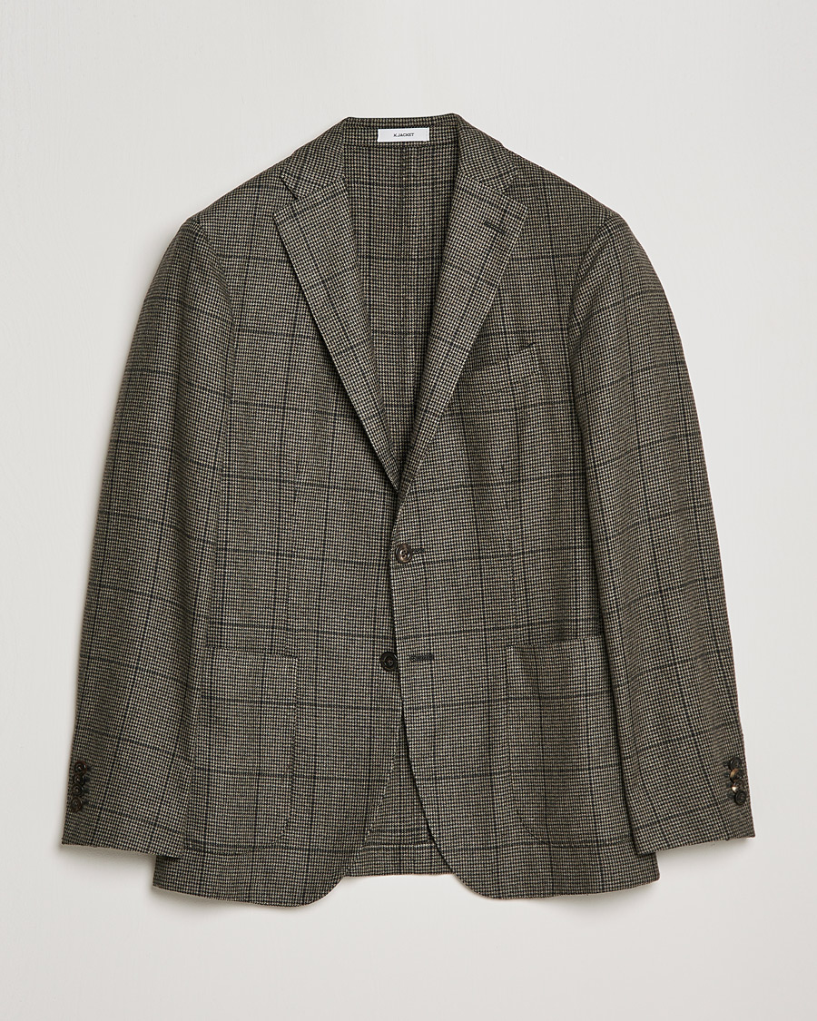 Herre | Dressjakker | Boglioli | K Jacket Wool Check Blazer Brown