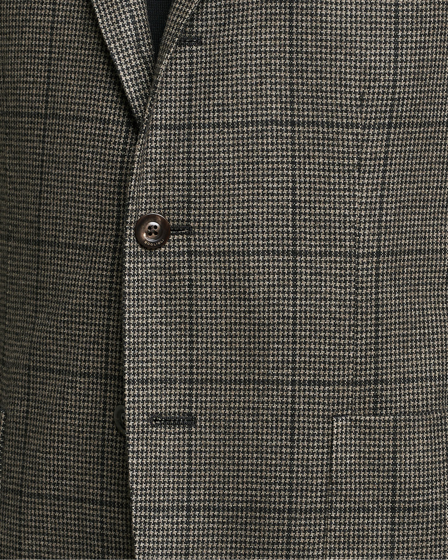 Herre | Dressjakker | Boglioli | K Jacket Wool Check Blazer Brown