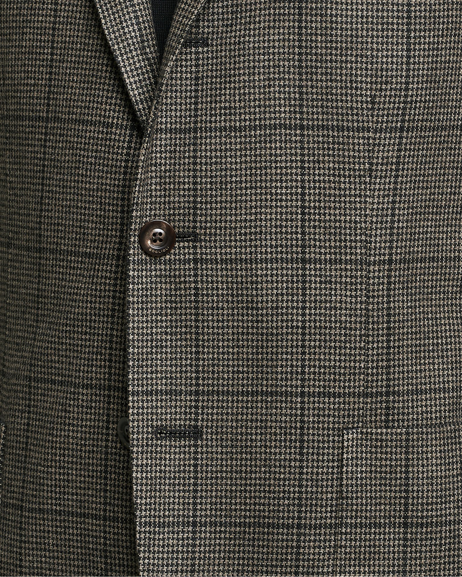 Herre | Dressjakker | Boglioli | K Jacket Wool Check Blazer Brown
