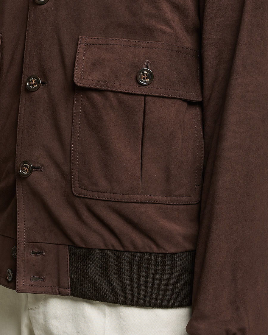 Herre | Jakker | Valstar | Valstarino Suede Jacket Dark Brown