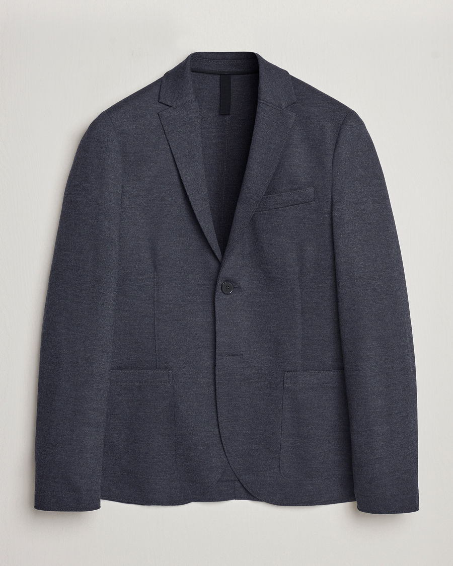 Herre | Dressjakker | Harris Wharf London | Two Button Vented Superfine Merino Blazer Anthracite