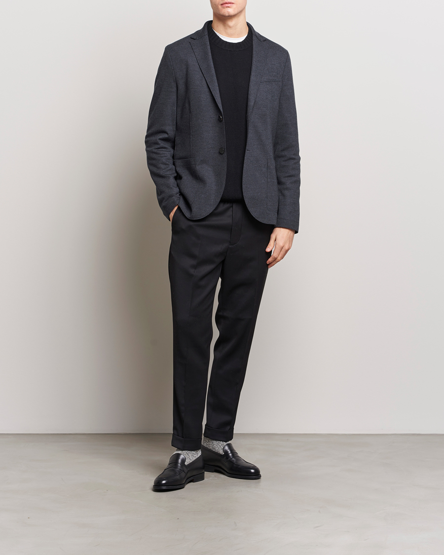 Herre | Dressjakker | Harris Wharf London | Two Button Vented Superfine Merino Blazer Anthracite