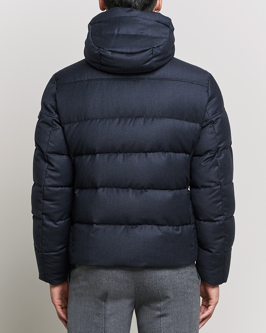 Herre | Jakker | MooRER | Brett Wool/Cashmere Hooded Jacket Blue Grey