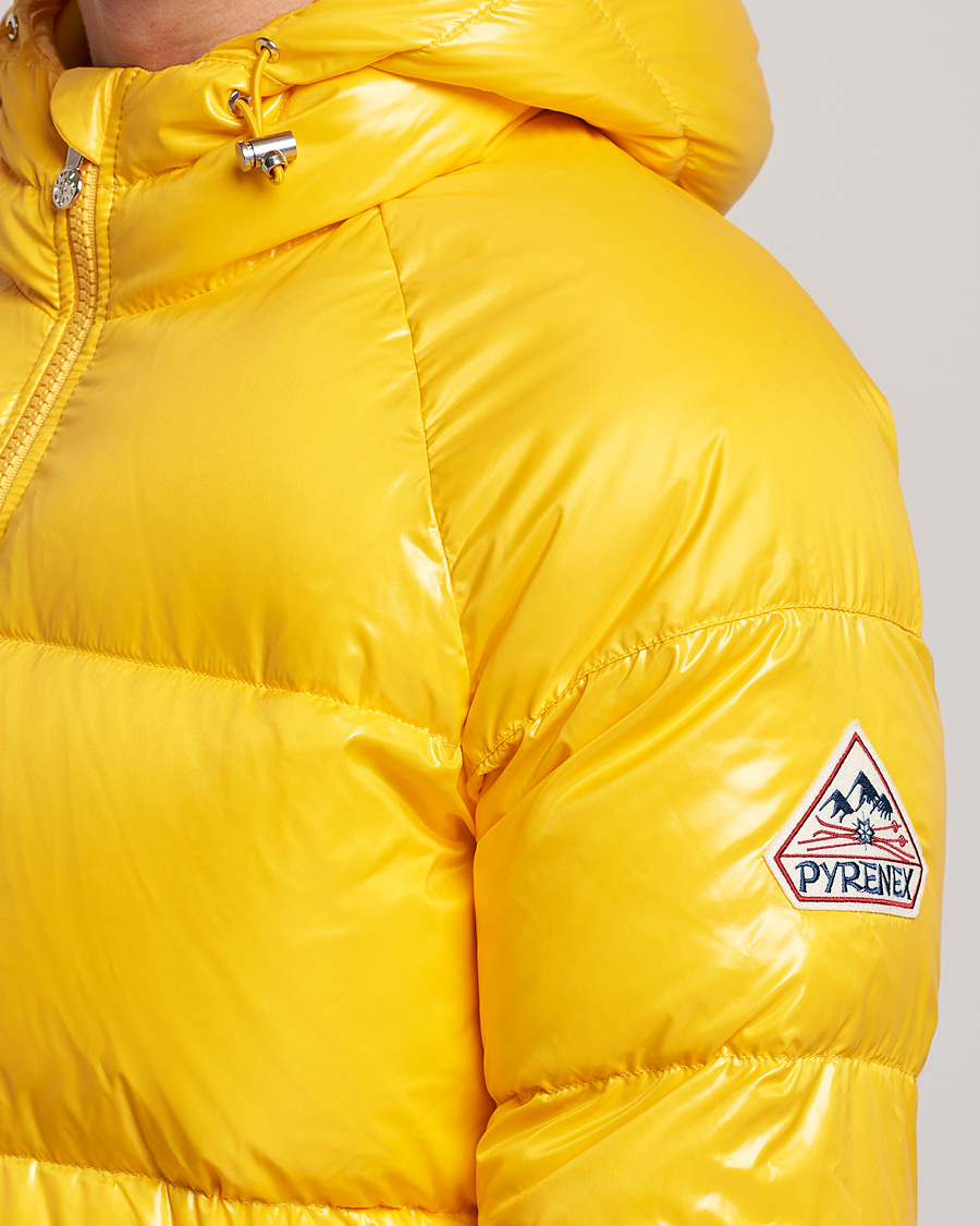 Herre | Jakker | Pyrenex | Sten Hooded Puffer Jacket Spectra Yellow