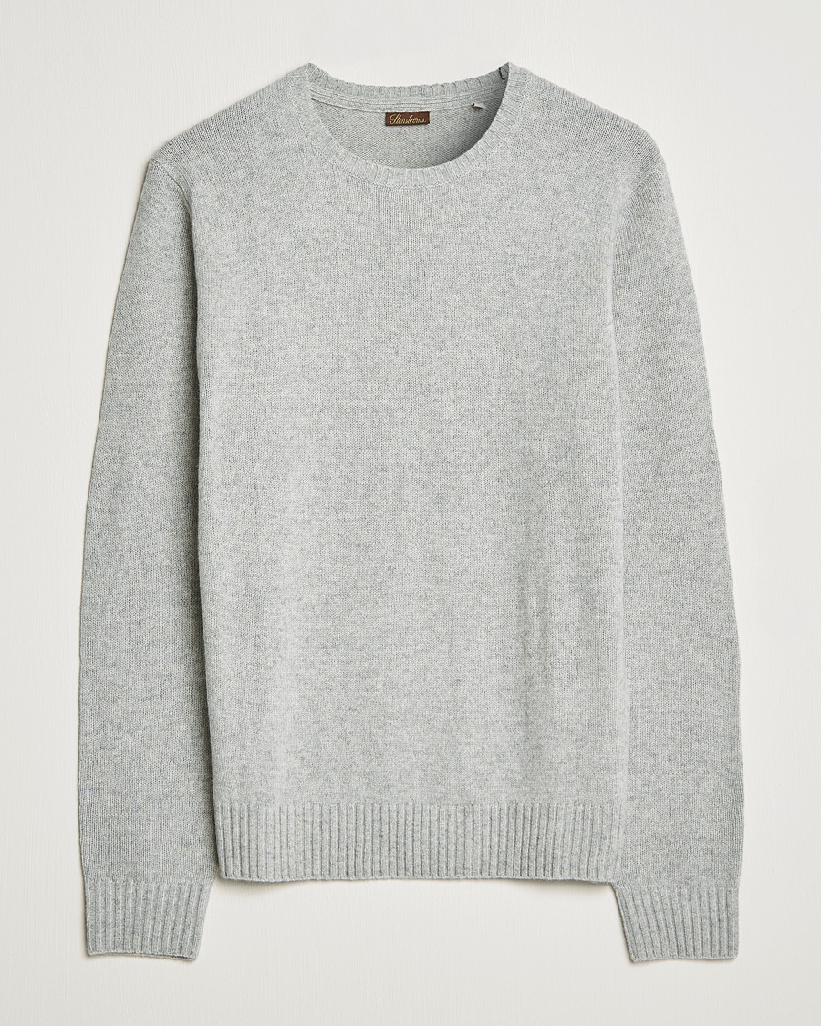 Herre | Gensere | Stenströms | Yak/Merino Crew Neck Grey