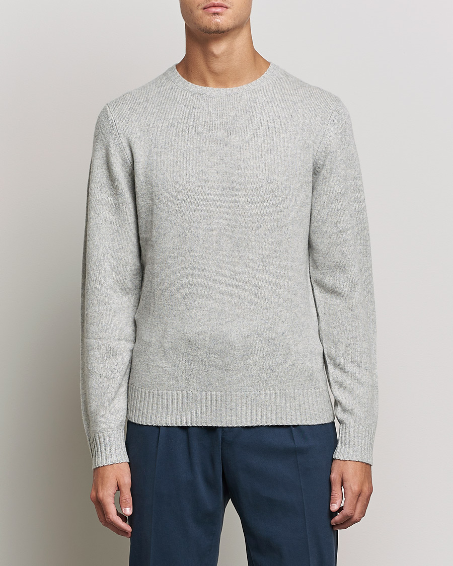 Herre | Gensere | Stenströms | Yak/Merino Crew Neck Grey