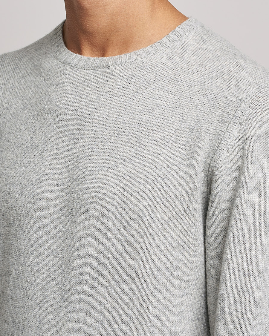 Herre | Gensere | Stenströms | Yak/Merino Crew Neck Grey
