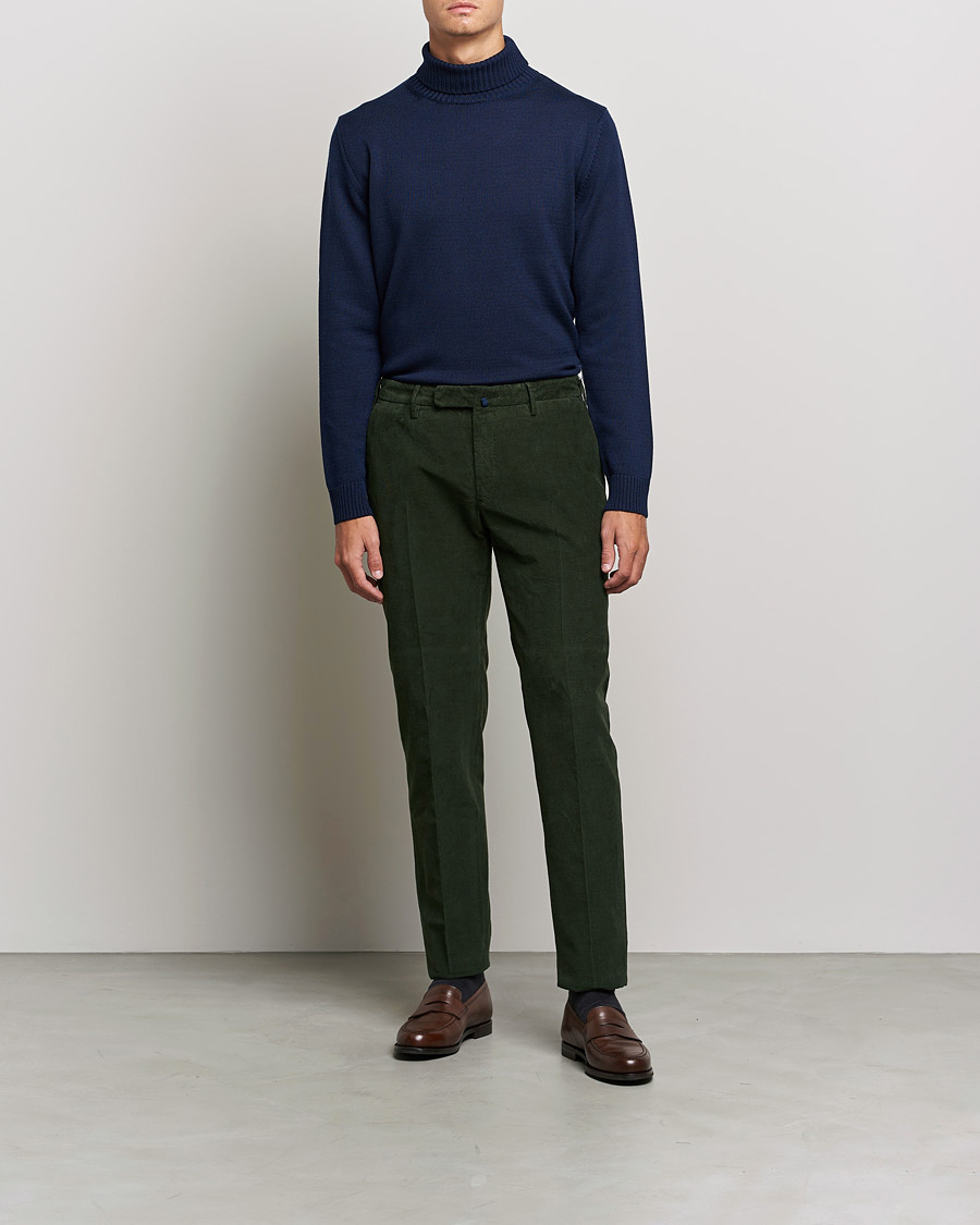 Herre | Gensere | Stenströms | Chunky Merino Rollneck Navy