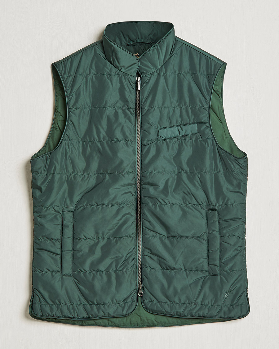 Herre | Jakker | Stenströms | Padded Nylon Vest Green