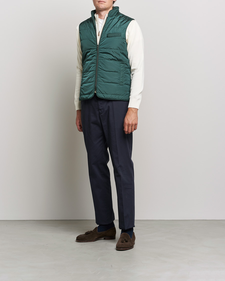Herre | Jakker | Stenströms | Padded Nylon Vest Green