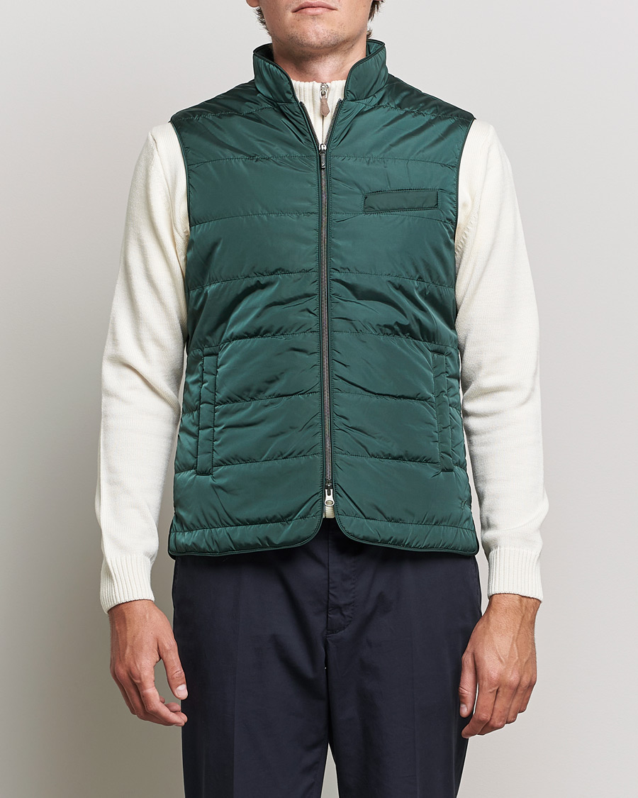 Herre | Jakker | Stenströms | Padded Nylon Vest Green