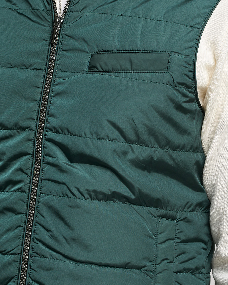 Herre | Jakker | Stenströms | Padded Nylon Vest Green