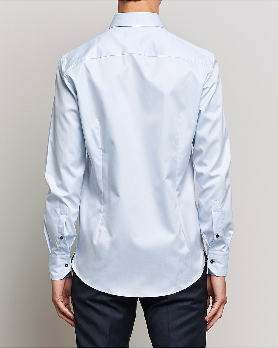 Herre | Skjorter | Stenströms | Slimline Cut Away Contrast Shirt Blue