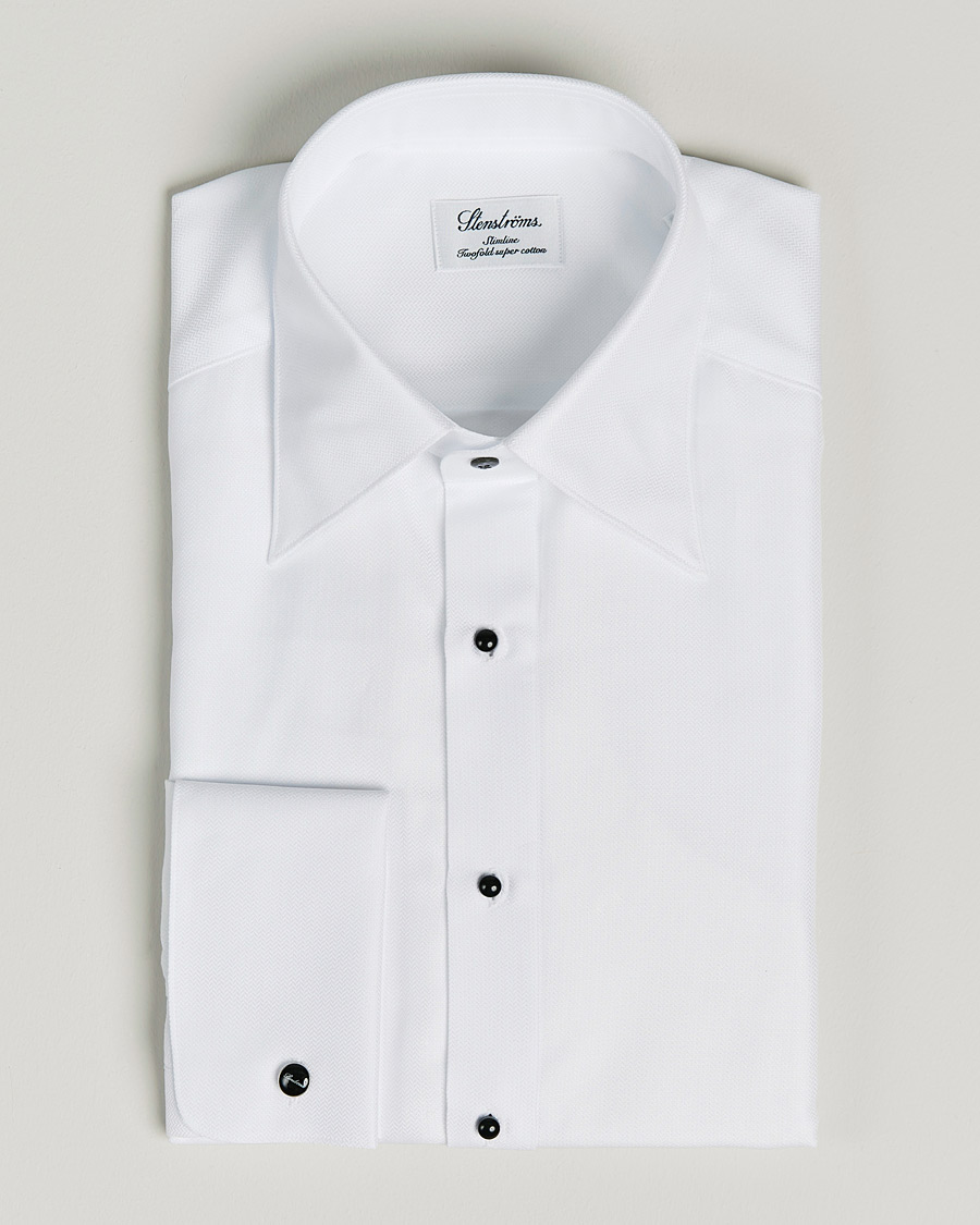 Herre | Smokingskjorte | Stenströms | Slimline Tuxedo Shirt White