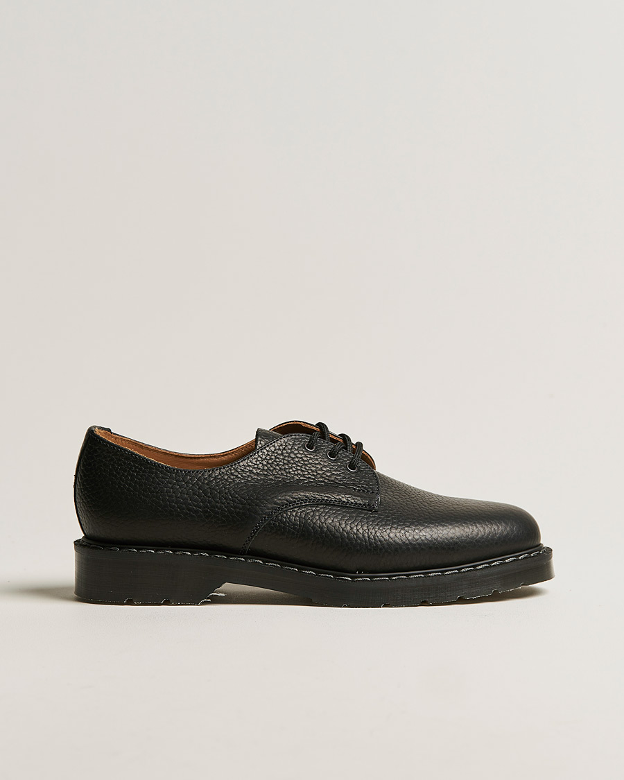 Herre | Solovair 3 Eye Gibson Shoe Black Grain | Solovair | 3 Eye Gibson Shoe Black Grain