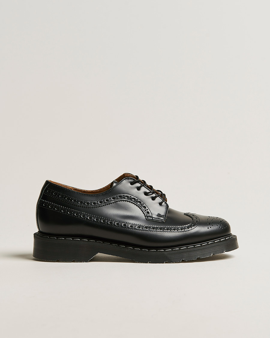 Herre | Brogues | Solovair | American Brogue Shoe Black Shine