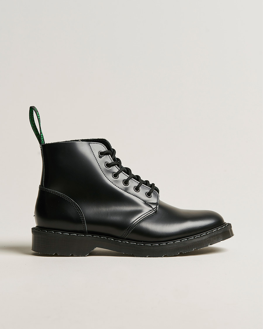 Herre | Støvler | Solovair | 6 Eye Astronaut Boot Black Shine