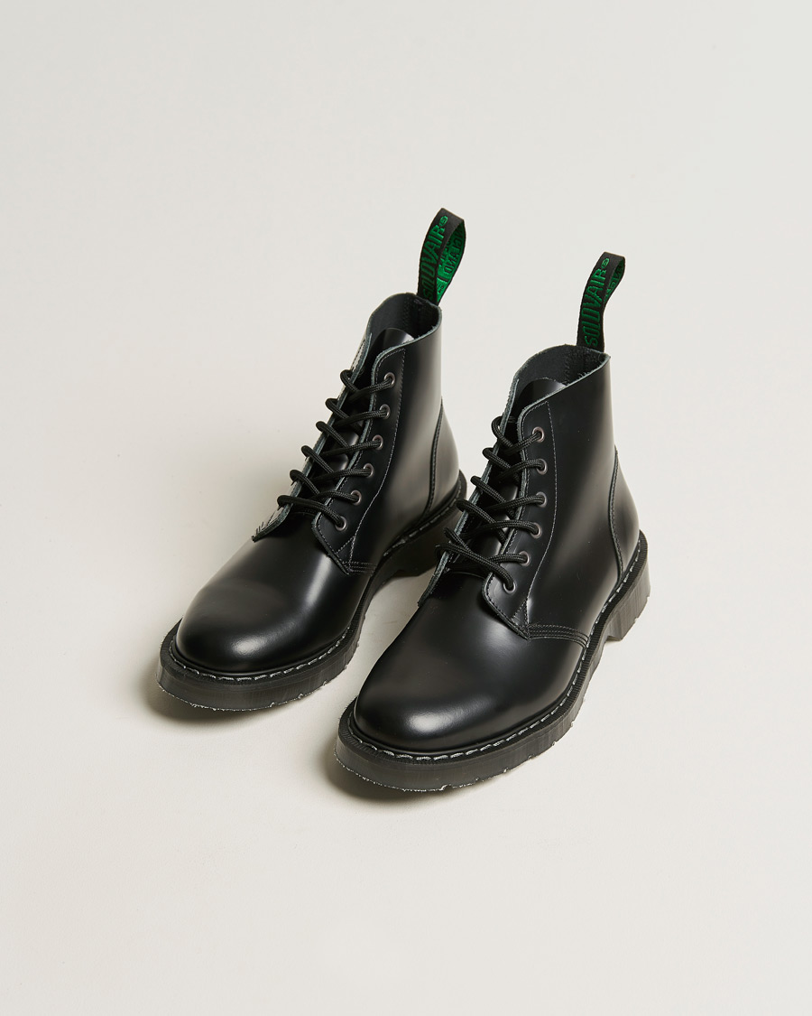 Herre | Avdelinger | Solovair | 6 Eye Astronaut Boot Black Shine