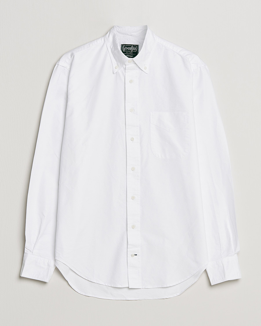 Herre |  | Gitman Vintage | preppGitman Vintage Button Down Oxford Shirt White