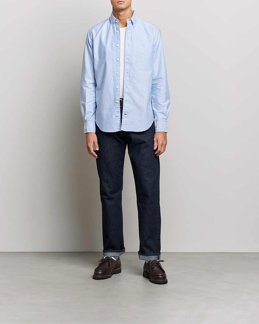 Herre | Skjorter | Gitman Vintage | Button Down Oxford Shirt Light Blue