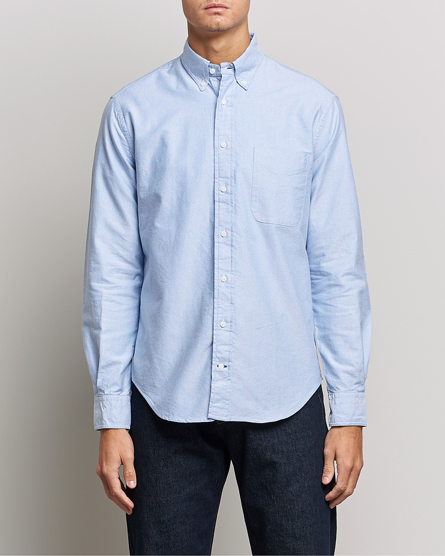 Herre | Skjorter | Gitman Vintage | Button Down Oxford Shirt Light Blue
