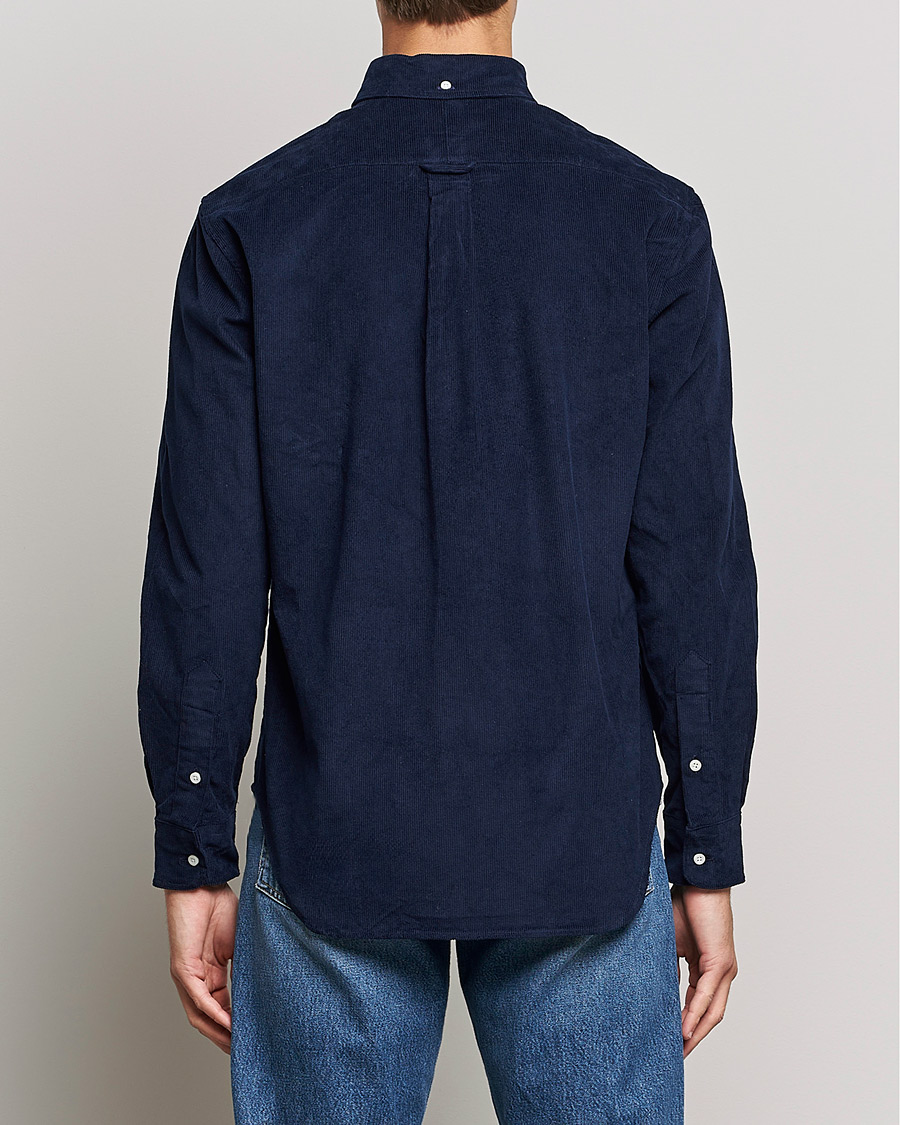 Herre | Skjorter | Gitman Vintage | Button Down Heavy Corduroy Shirt Navy