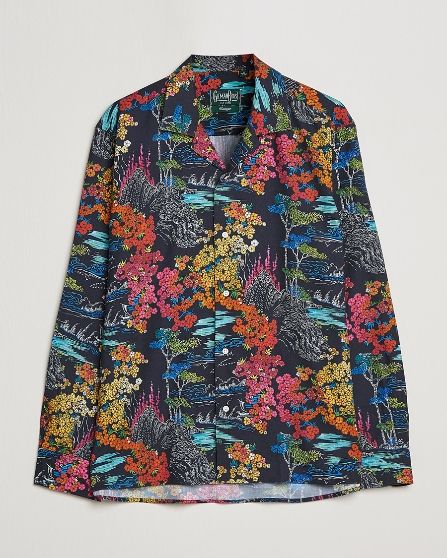 Herre | Skjorter | Gitman Vintage | Japanese Winter Garden Camp Shirt Multicolor