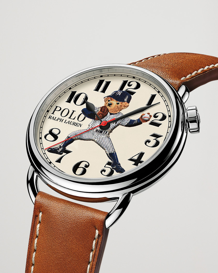 Herre | Fine watches | Polo Ralph Lauren | 42mm Automatic Yankee Bear White Dial 