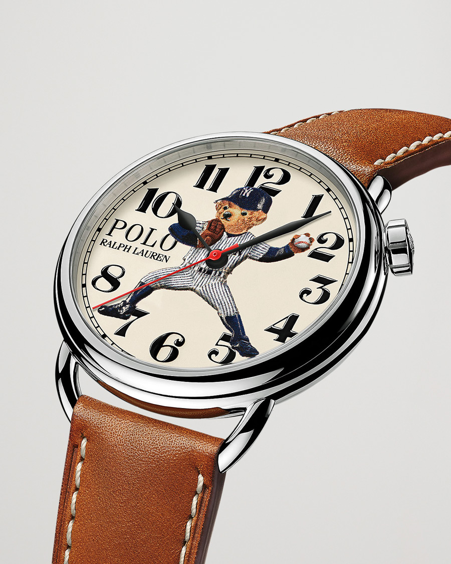 Herre | Polo Ralph Lauren 42mm Automatic Yankee Bear White Dial | Polo Ralph Lauren | 42mm Automatic Yankee Bear White Dial