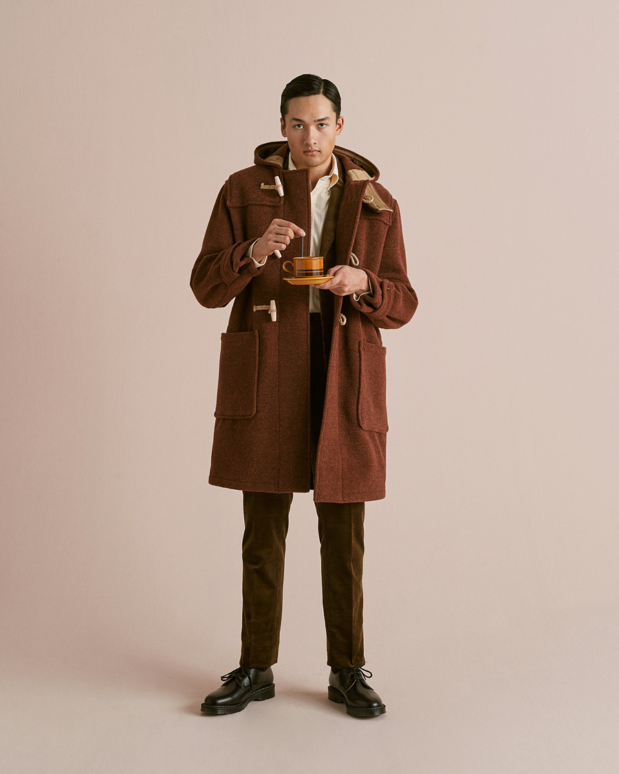 Herre | Jakker | Gloverall | 575 Monty Original Duffle Coat Rust