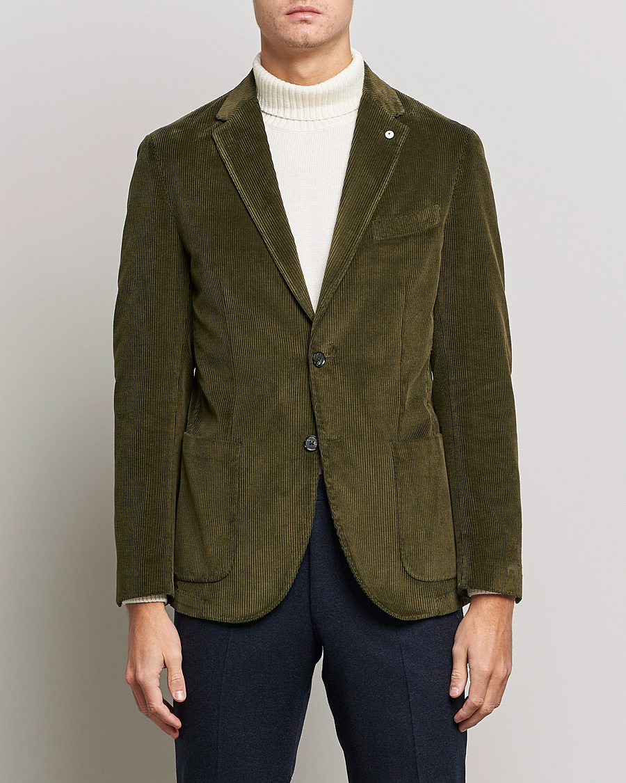 Herre | Dressjakker | L.B.M. 1911 | Jack Corduroy Blazer Olive