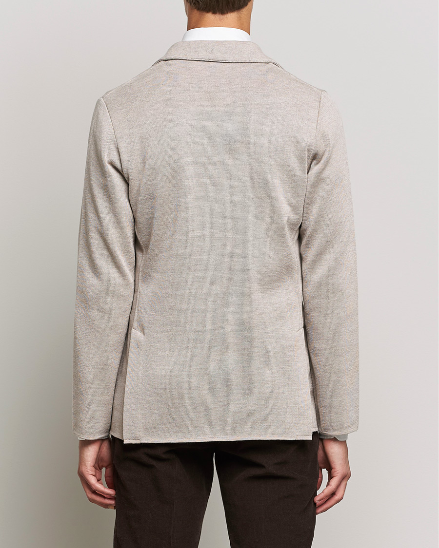 Herre | Dressjakker | Lardini | Knitted Wool Blazer Beige