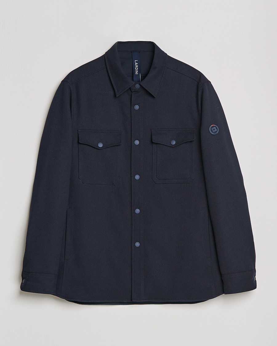 Herre |  | Lardini | Ircelle Reversible Wool/Nylon Jacket Navy