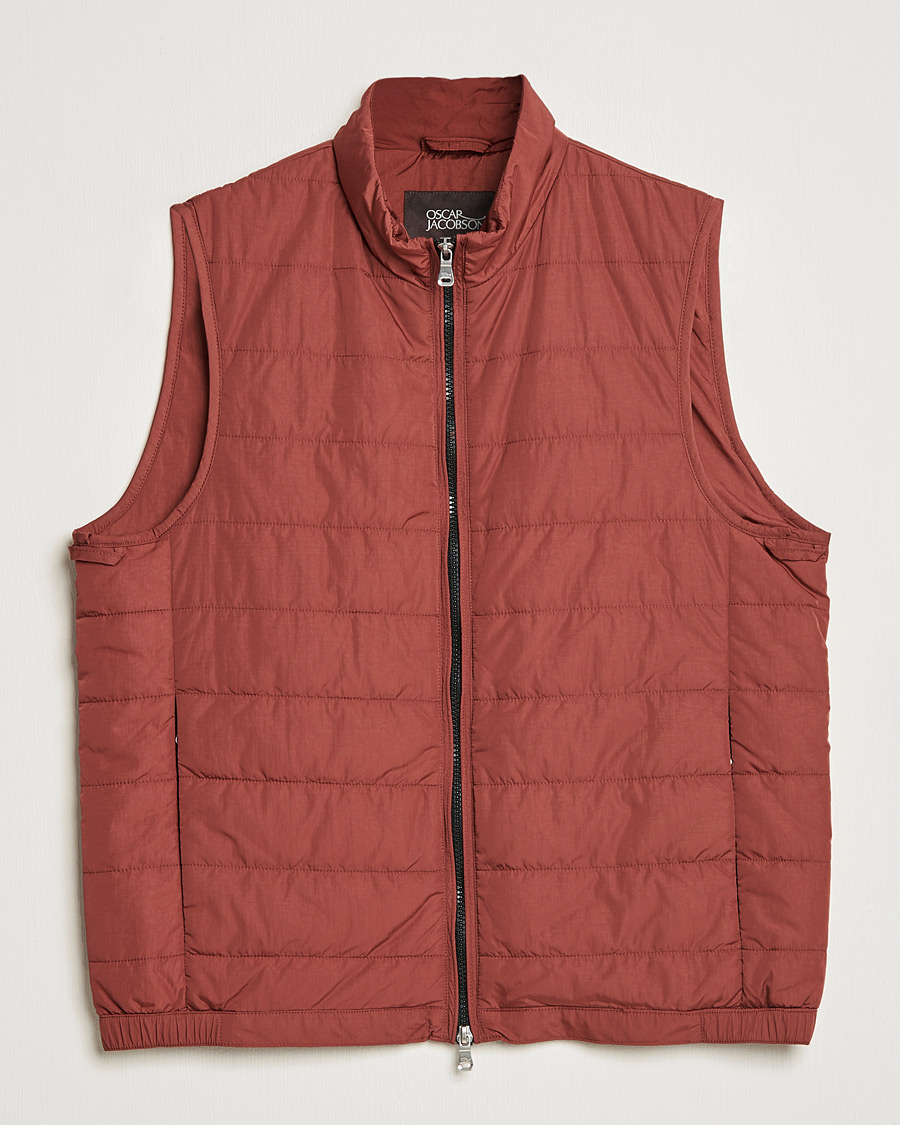 Herre | Jakker | Oscar Jacobson | Liner EVO Waistcoat Soft Red