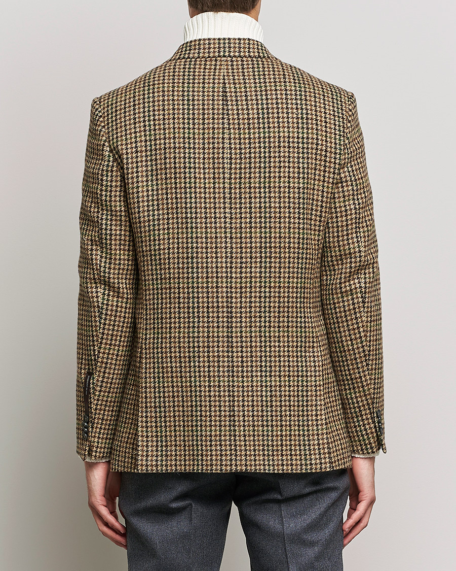 Herre | Dressjakker | Oscar Jacobson | Freeman Moon Houndstooth Tweed Blazer Beige
