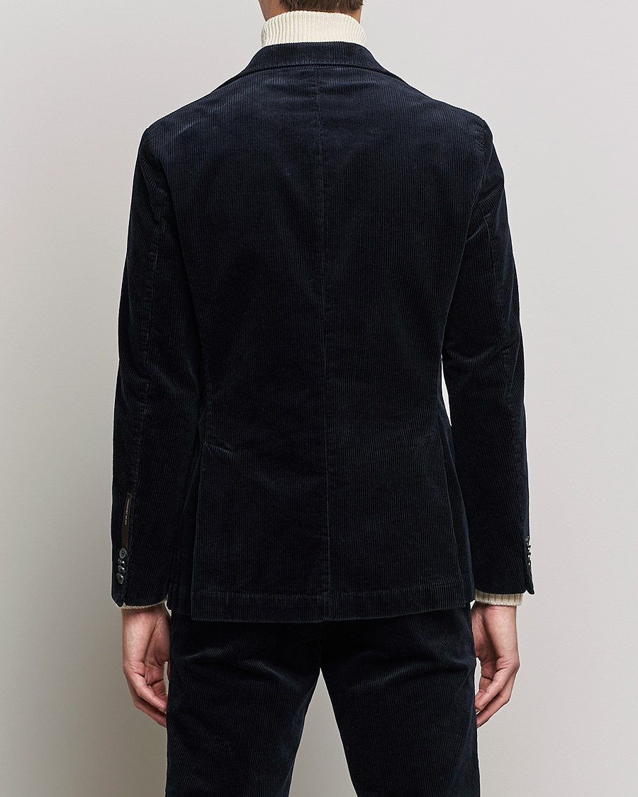 Herre | Dressjakker | Oscar Jacobson | Ferry Soft Cord Blazer Navy
