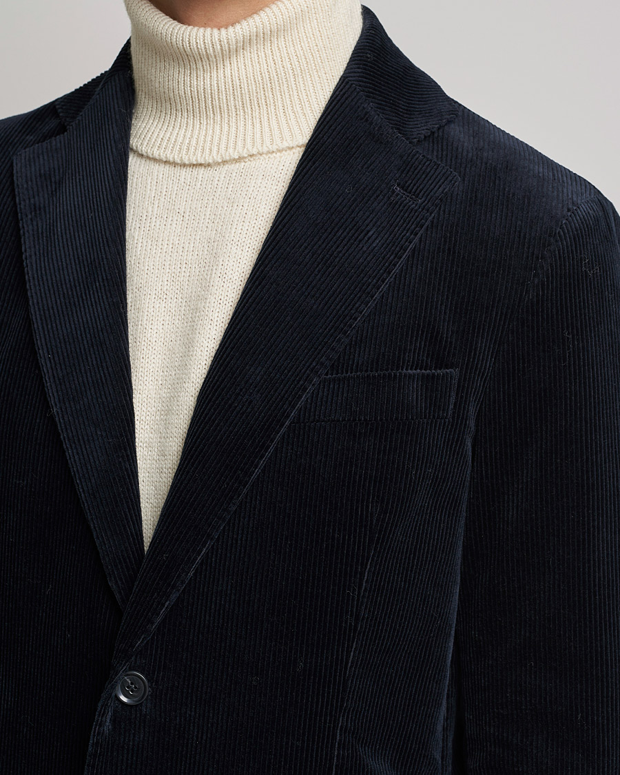 Herre | Dressjakker | Oscar Jacobson | Ferry Soft Cord Blazer Navy