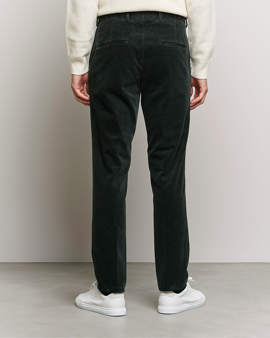 Herre | Bukser | Oscar Jacobson | Denz Corduroy Trousers Bottle Green