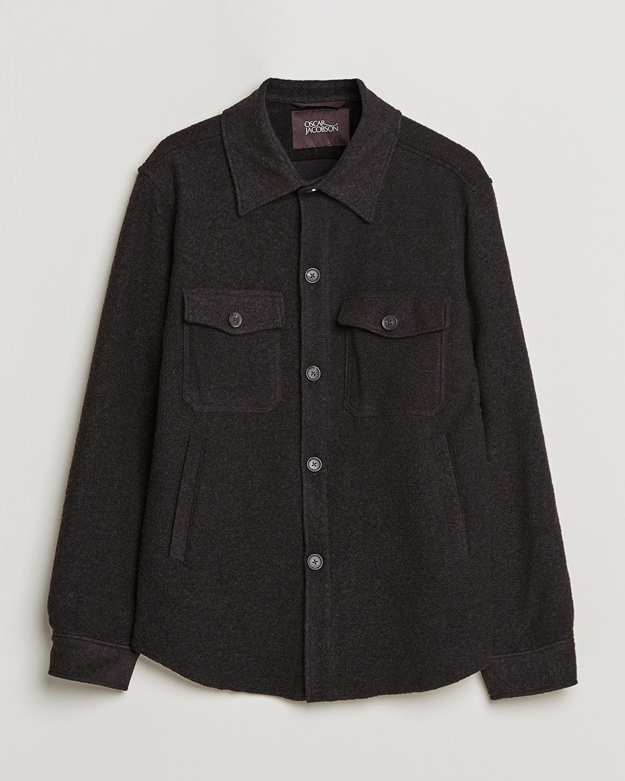 Herre | Skjortejakke | Oscar Jacobson | Maverick Shirt Jacket Dark Brown