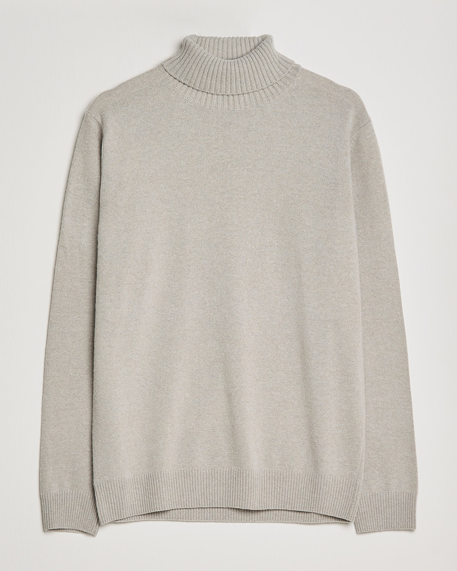 Herre | Gensere | Oscar Jacobson | Salim Wool/Cashmere Rollneck Beige