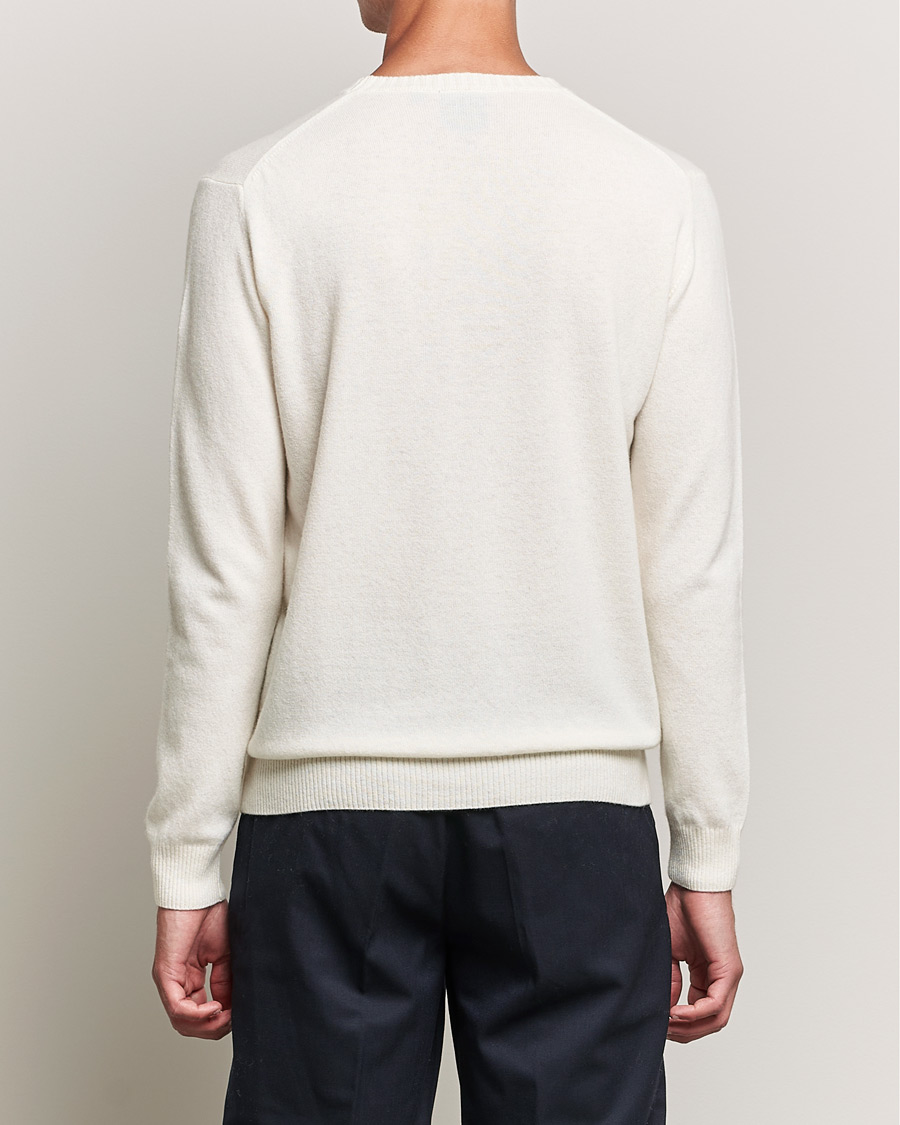 Herre | Gensere | Oscar Jacobson | Valter Wool/Cashmere Round Neck Creme