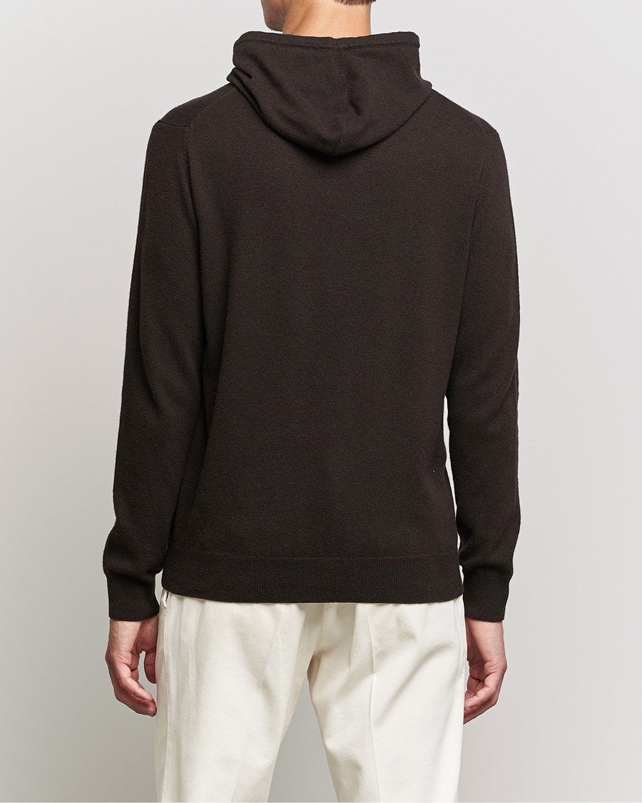 Herre | Gensere | Oscar Jacobson | Pascal Wool/Cashmere Hoodie Brown